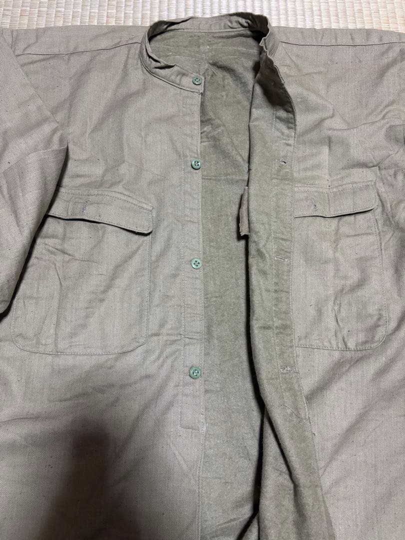 【美品】旧日本陸軍　丸首襟シャツ【昭和15年製】