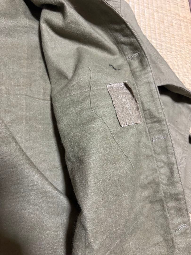 【美品】旧日本陸軍　丸首襟シャツ【昭和15年製】