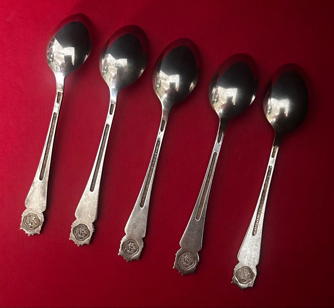 【SILVER】資生堂 永年勤続記念マーク入りスプーン