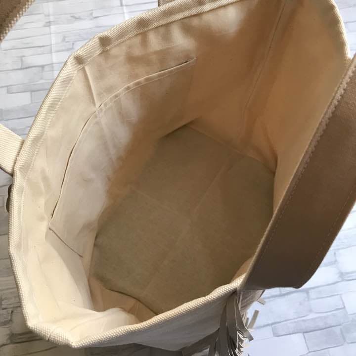 オーダー受付中.*・゜ トートバッグ ミニトート フリンジ フリンジバッグ