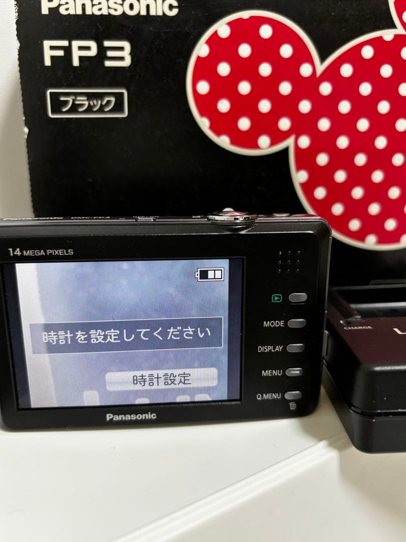 【稼働品】Disney デジカメ　LUMIX ミッキー