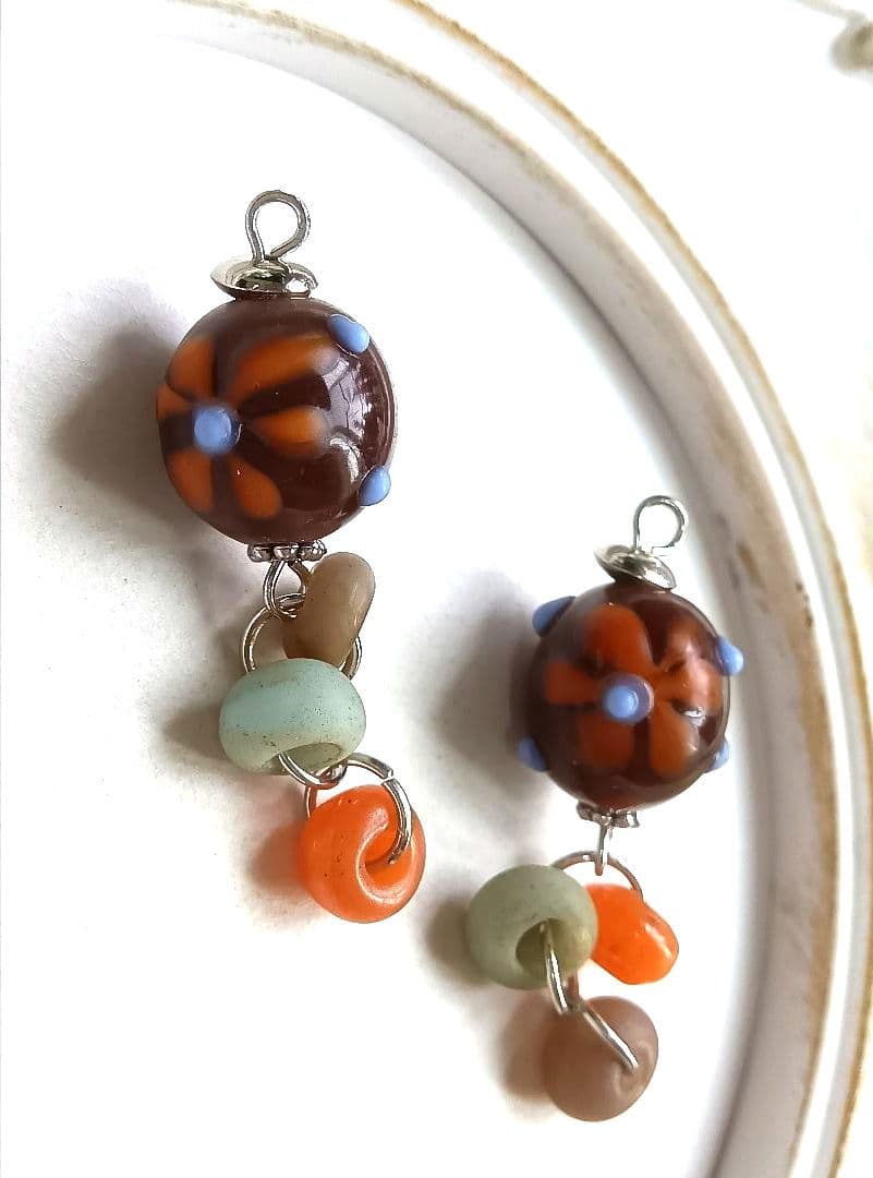 9291 ブラウン Javaビーズ パーツ