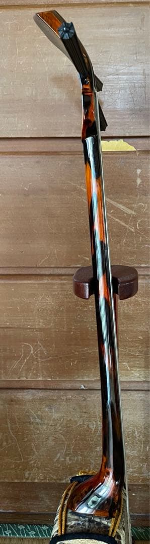 とても綺麗　クルチ　沖縄本島黒木　マカビ型　沖縄三線　三味線　強化張