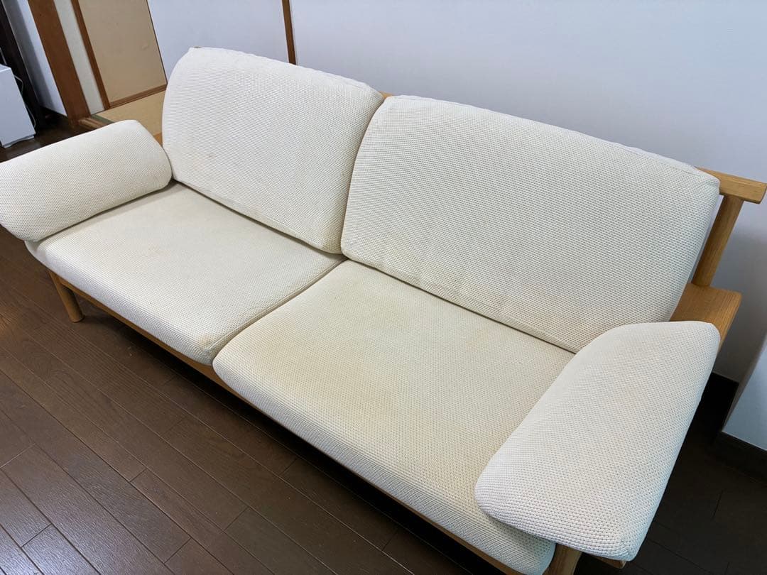 【4/10まで】柏木工 ビースタイル 3Pソファ★洗えるカバーリング★飛騨の家具