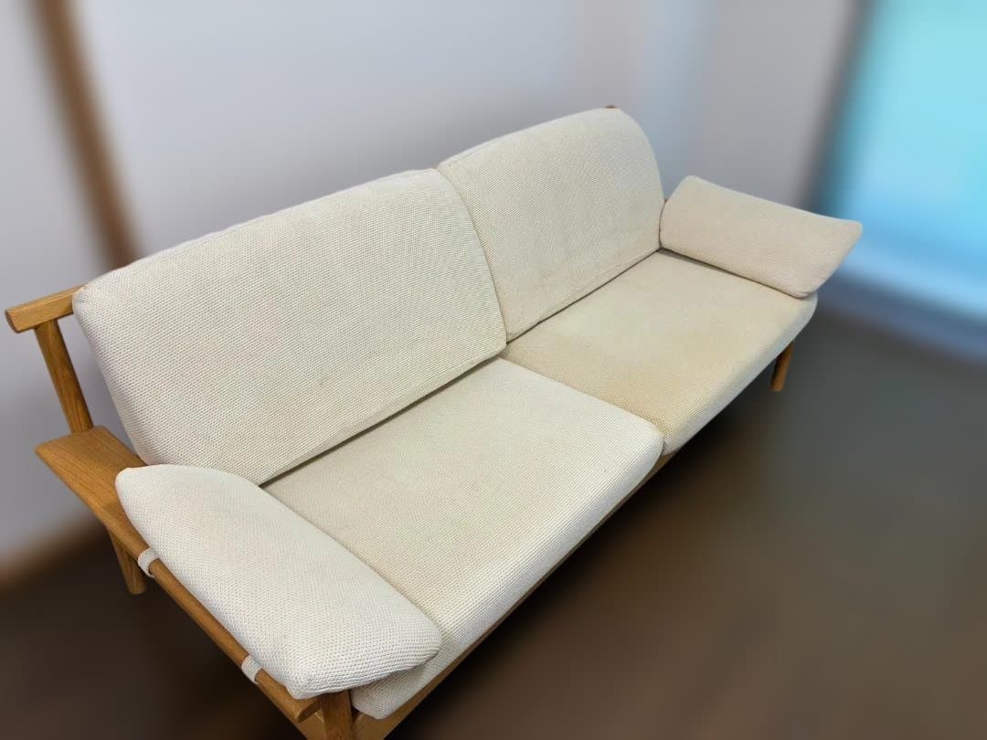 【4/10まで】柏木工 ビースタイル 3Pソファ★洗えるカバーリング★飛騨の家具