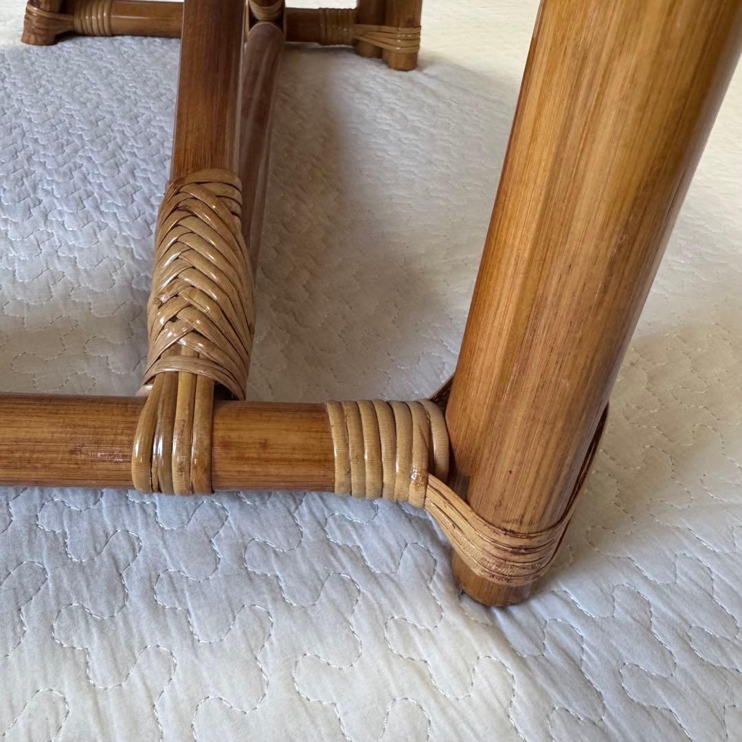 【極美品】ラタン製 カジュアルチェア ラタンチェア 藤 アンティーク レトロ
