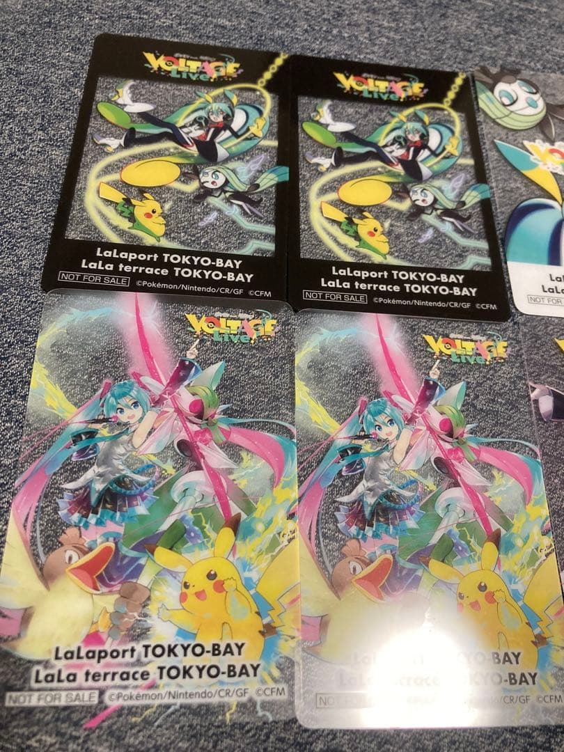 ポケミク　クリアカード10枚セット　5種類×各2枚