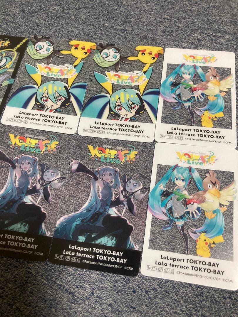 ポケミク　クリアカード10枚セット　5種類×各2枚