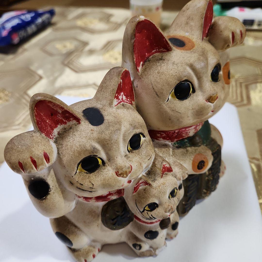 招き猫　夫婦猫