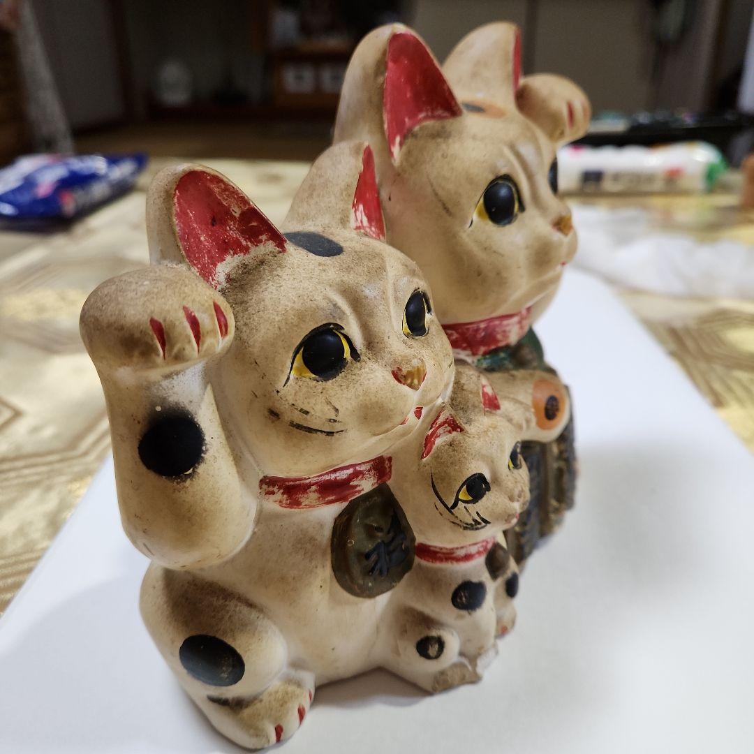 招き猫　夫婦猫
