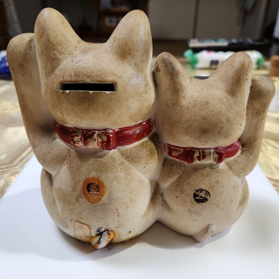 招き猫　夫婦猫