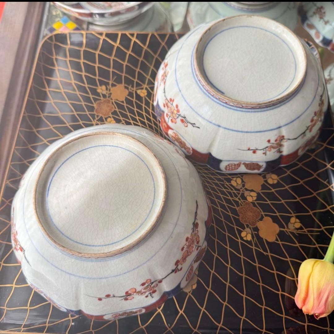 Y様のお皿です‼️『桐花鳳凰文様』切支丹皿松梅桐菊8客➕1木箱入り