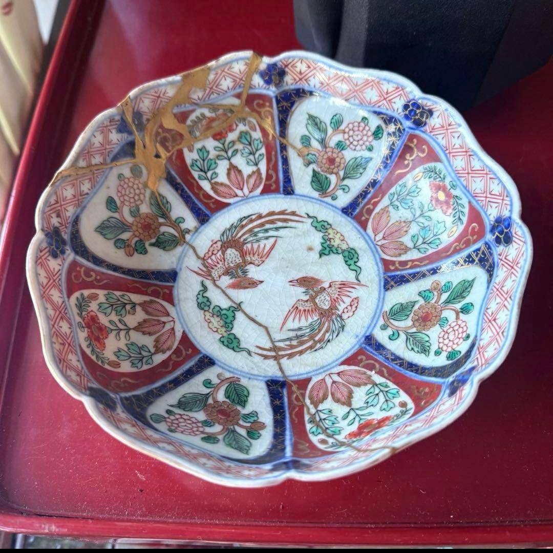 Y様のお皿です‼️『桐花鳳凰文様』切支丹皿松梅桐菊8客➕1木箱入り