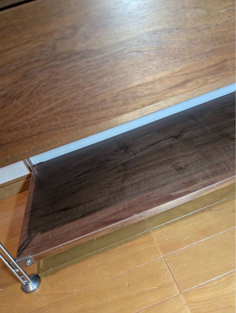 ■送料込■無印 ステンレスユニットシェルフ ウォールナット 衣類収納棚シェルフ