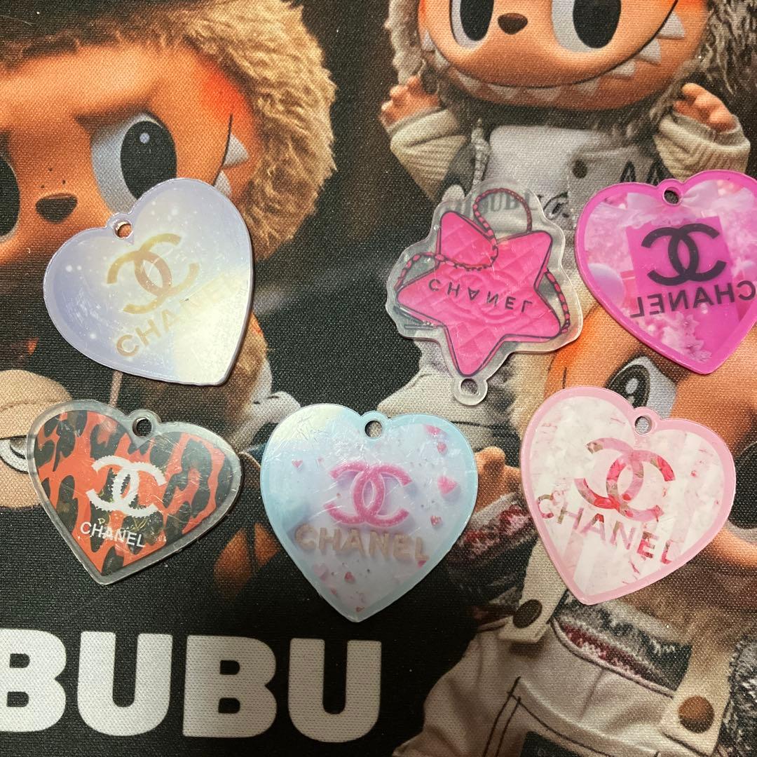 アクリルプレート チャーム ビーズ デコパ