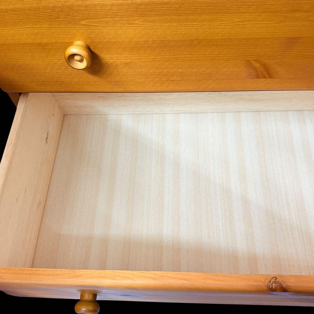 ビンテージパイン材★リビングチェスト　北欧カントリースタイル　無垢材
