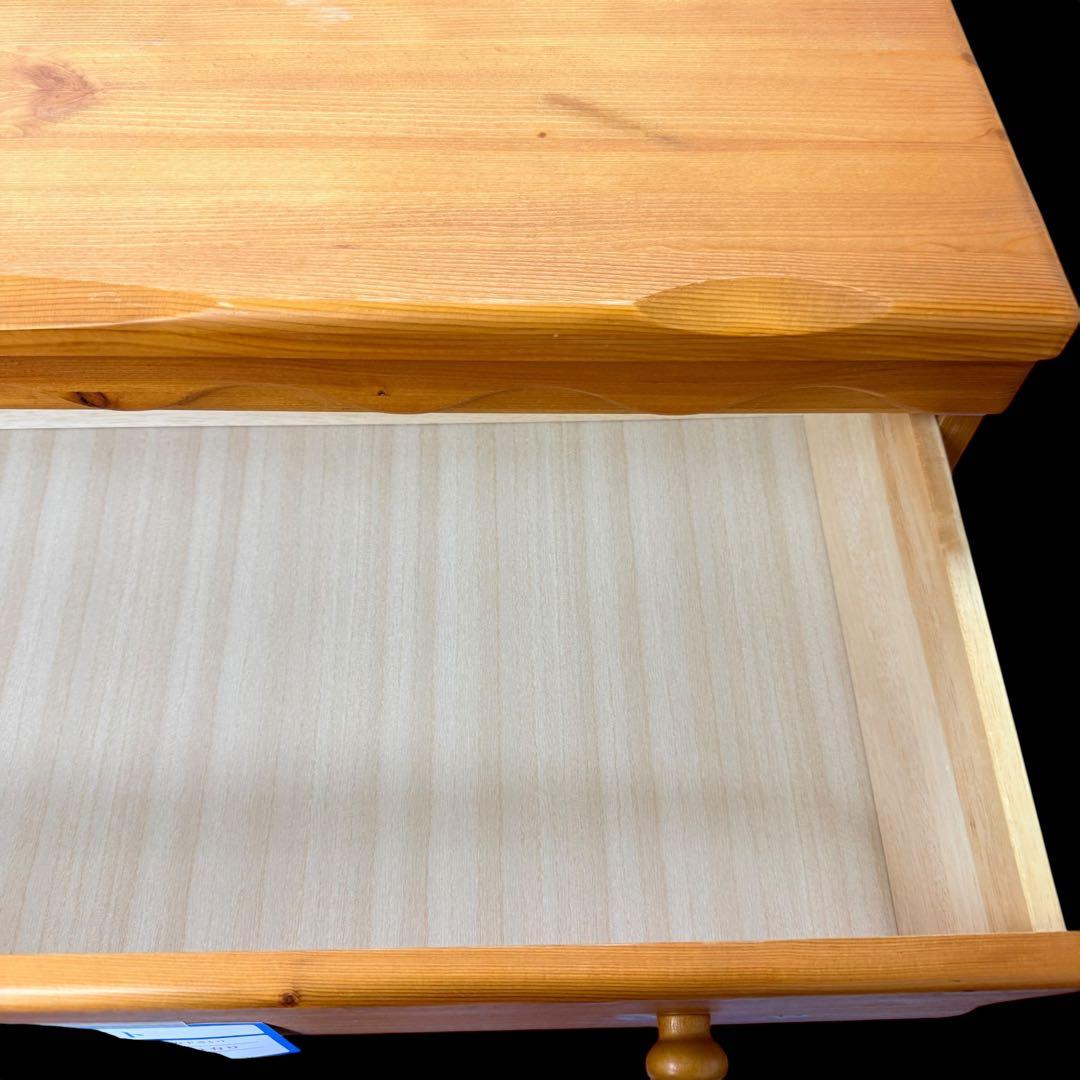 ビンテージパイン材★リビングチェスト　北欧カントリースタイル　無垢材