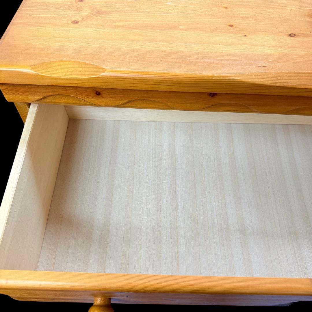 ビンテージパイン材★リビングチェスト　北欧カントリースタイル　無垢材