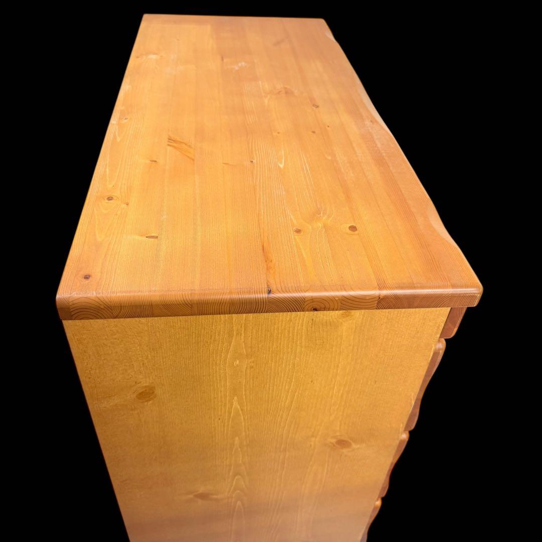 ビンテージパイン材★リビングチェスト　北欧カントリースタイル　無垢材