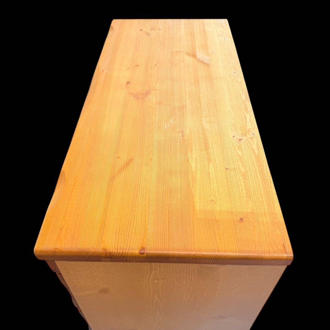 ビンテージパイン材★リビングチェスト　北欧カントリースタイル　無垢材