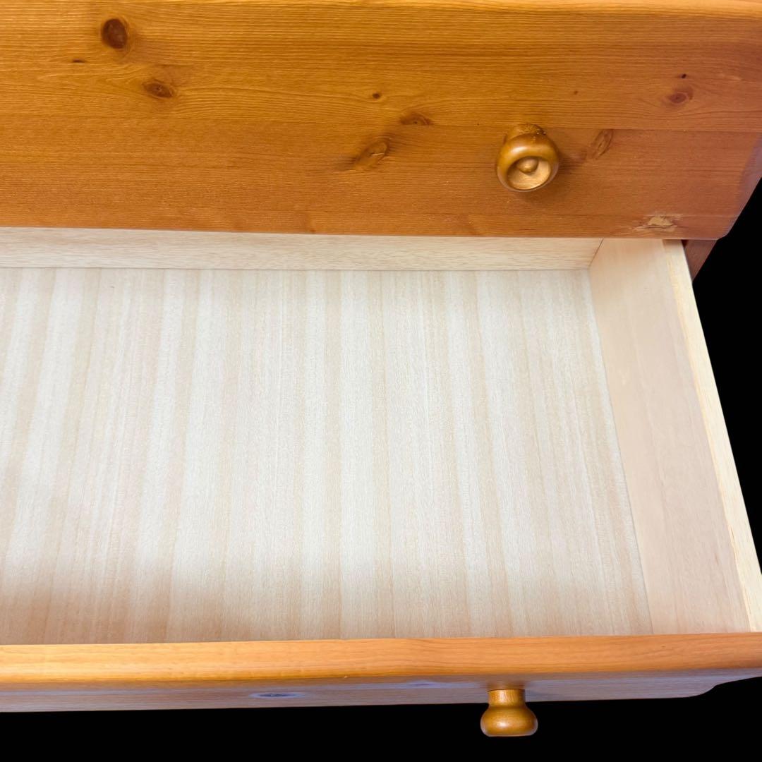 ビンテージパイン材★リビングチェスト　北欧カントリースタイル　無垢材