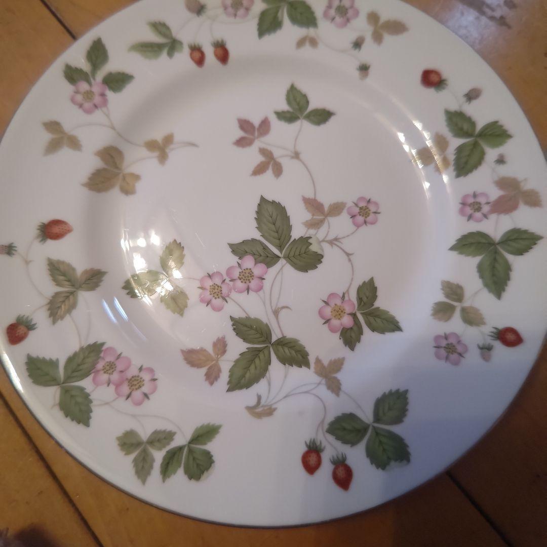 ウェッジウッド　ワイルドストロベリー　直径18センチ　プレート5枚セット