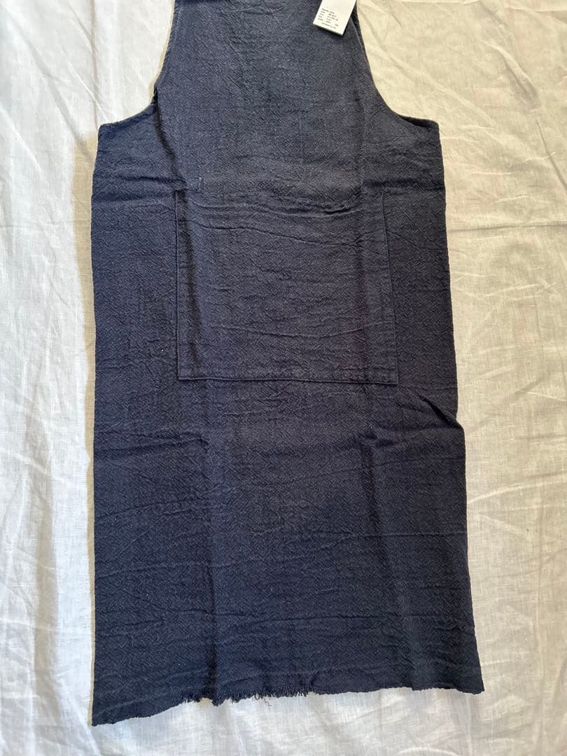 新品未使用★Gauze# ガーゼ ワークタブリエ　ワークエプロン　リネンエプロン