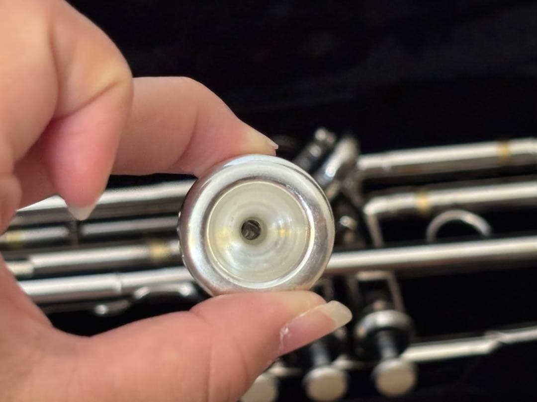 トランペット本体 シルバー仕上げ ケース付き