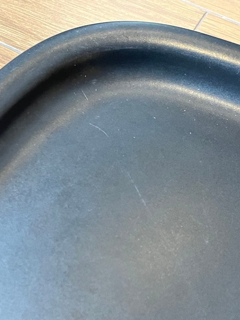 柳宗理セラミック　プレートL ボウルSセット　柳ー白黒シリーズ　傷有り