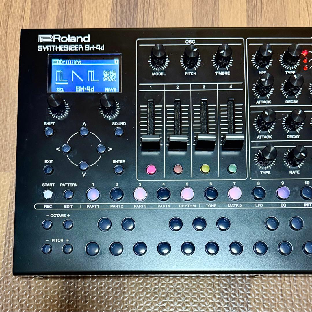 Roland シンセサイザー SH-4d ドラムマシン 音源 USB MIDI