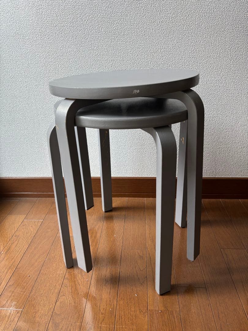 二脚セット　IKEA イケア スツール 椅子 フロスタ FROSTA 廃盤品