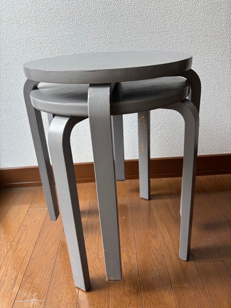 二脚セット　IKEA イケア スツール 椅子 フロスタ FROSTA 廃盤品