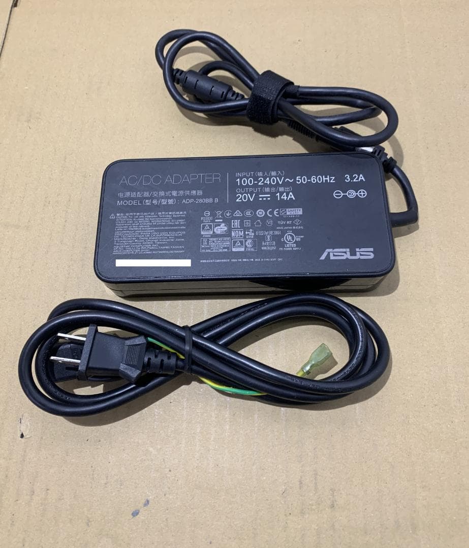 ASUS ノートPC用ACアダプター 20V 14A ADP-280BB B