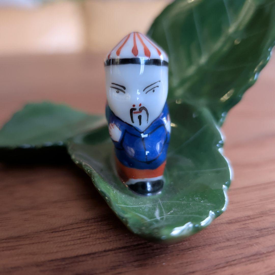 ヘレンド☆カード立て　葉の上のマンダリン