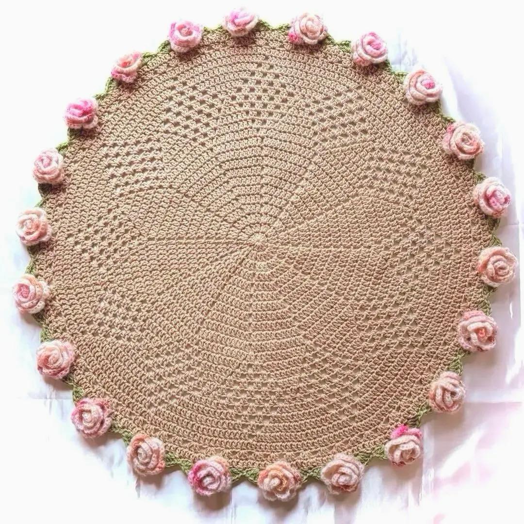 花束ブランケット ꕤ︎︎ ピンクローズ 【96cm】