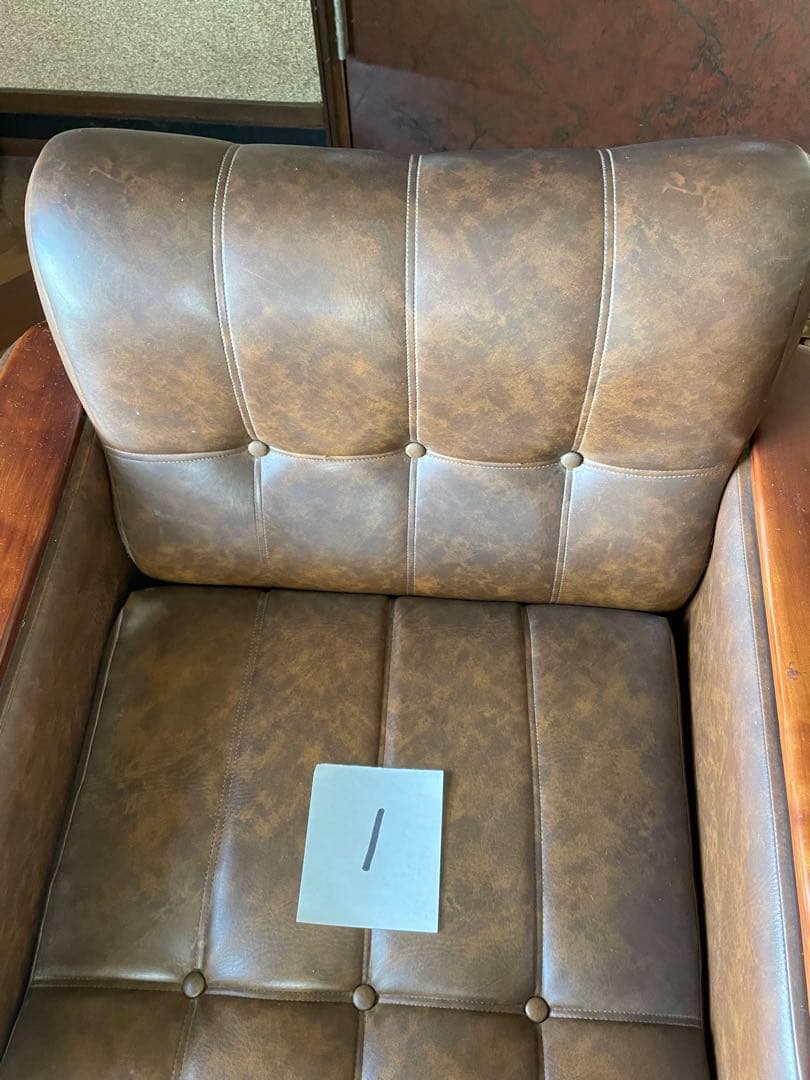 昭和レトロ　1人掛けソファ-1