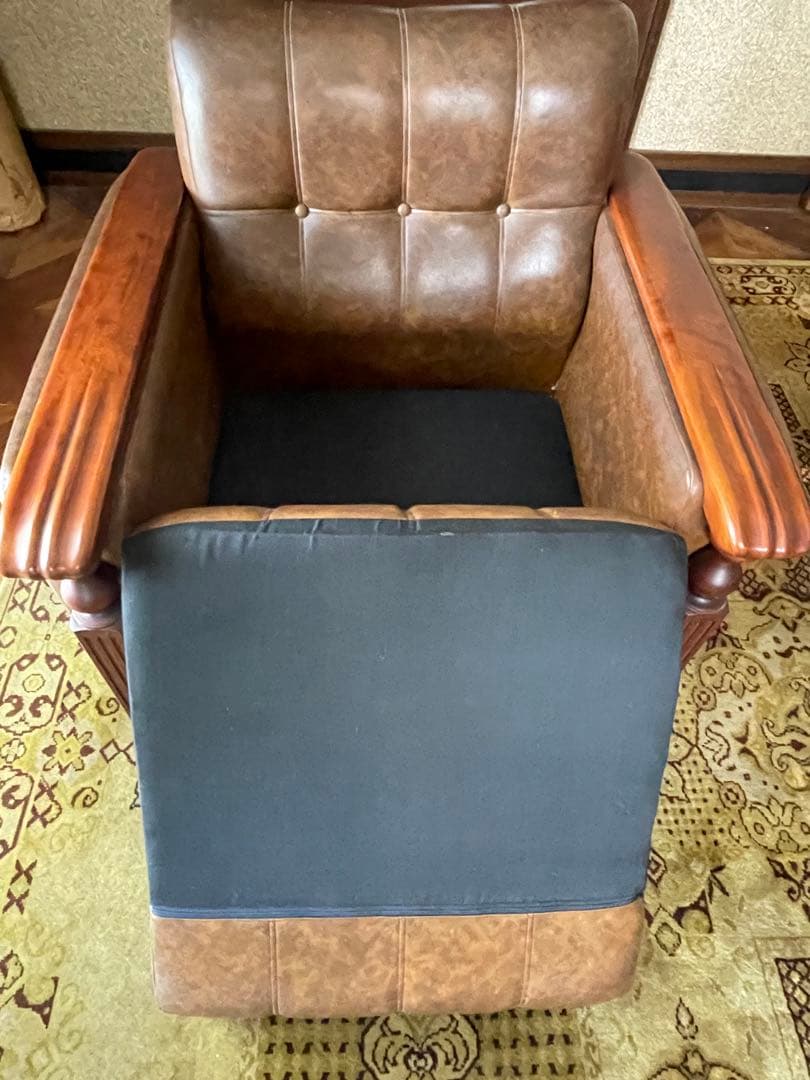 昭和レトロ　1人掛けソファ-1