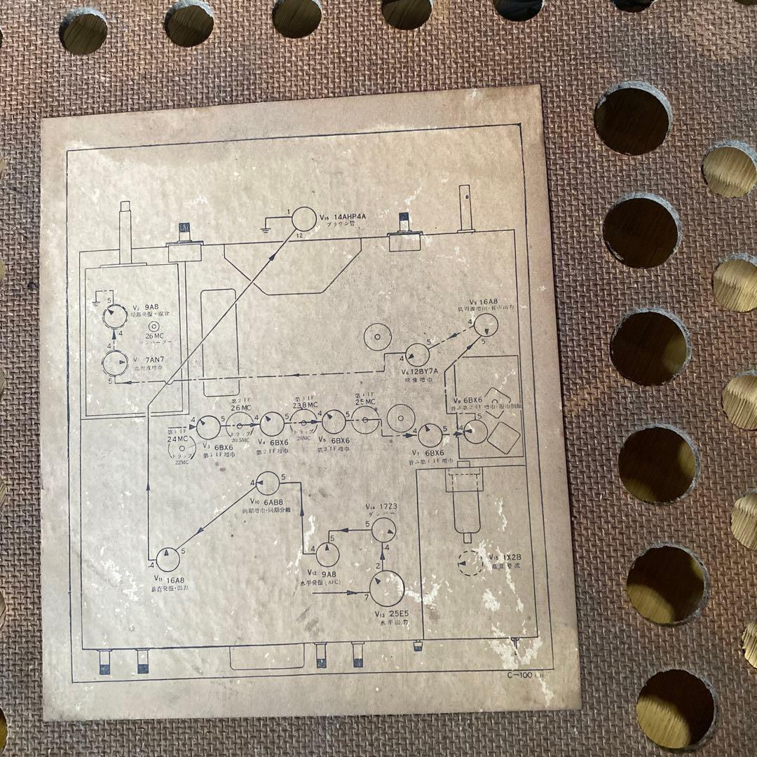 白黒テレビ　昭和レトロ　アンティーク　ナショナル　ディスプレイ用に！