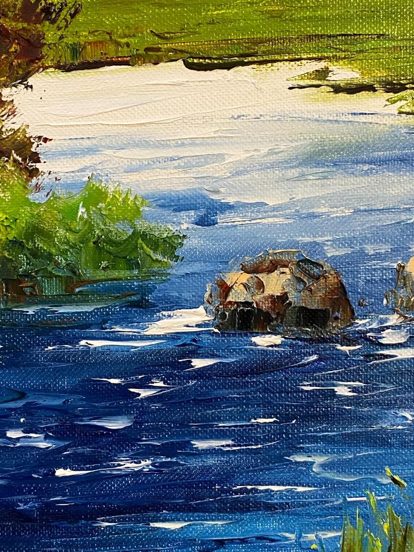 *そら*「真作」小林幸三「北岳」風景画　油彩画　額装　サイン有り　F10号