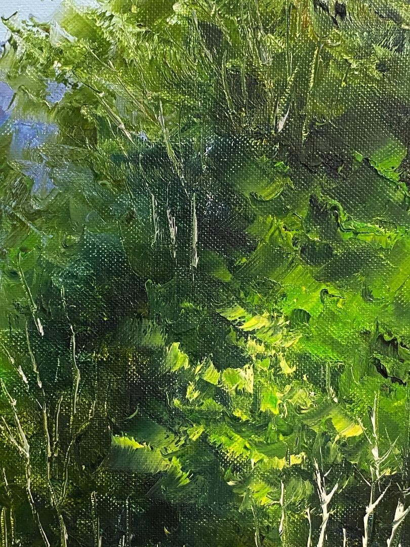 *そら*「真作」小林幸三「北岳」風景画　油彩画　額装　サイン有り　F10号