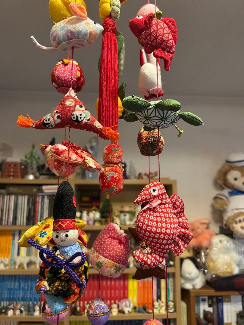 ハンドメイド　吊るし飾り・吊るし雛　さげもん　ちりめん細工　ひな祭り
