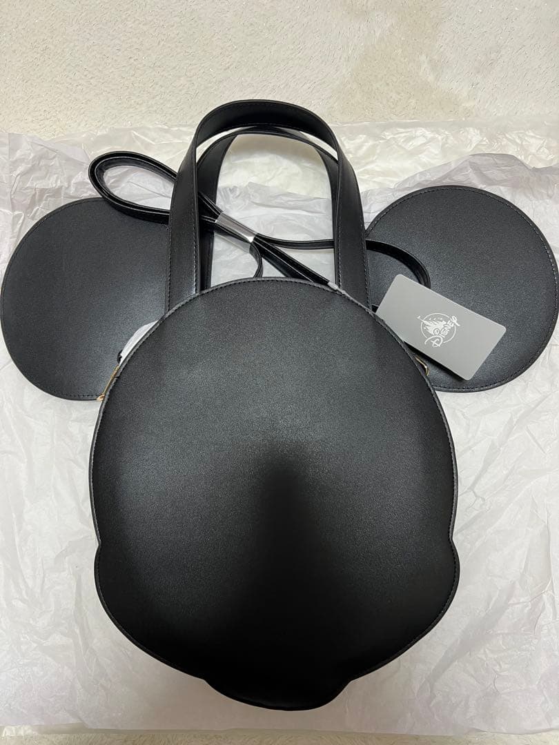 ディズニーストア　ミッキー　トートバッグ　フェイス　トート　お顔バッグ　タグ付き