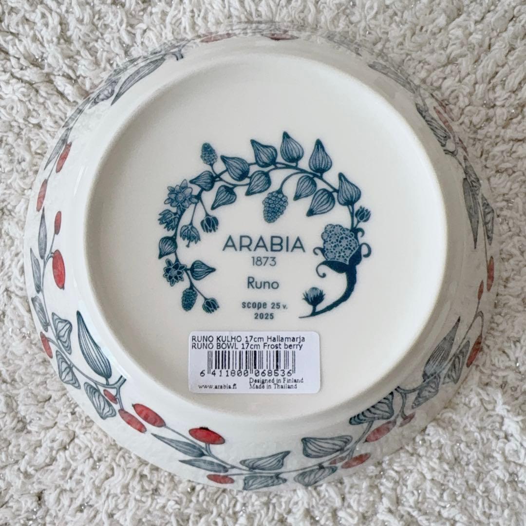 《完売品》アラビア ルノ フロストベリー17cmボウルscope25周年ロゴ付