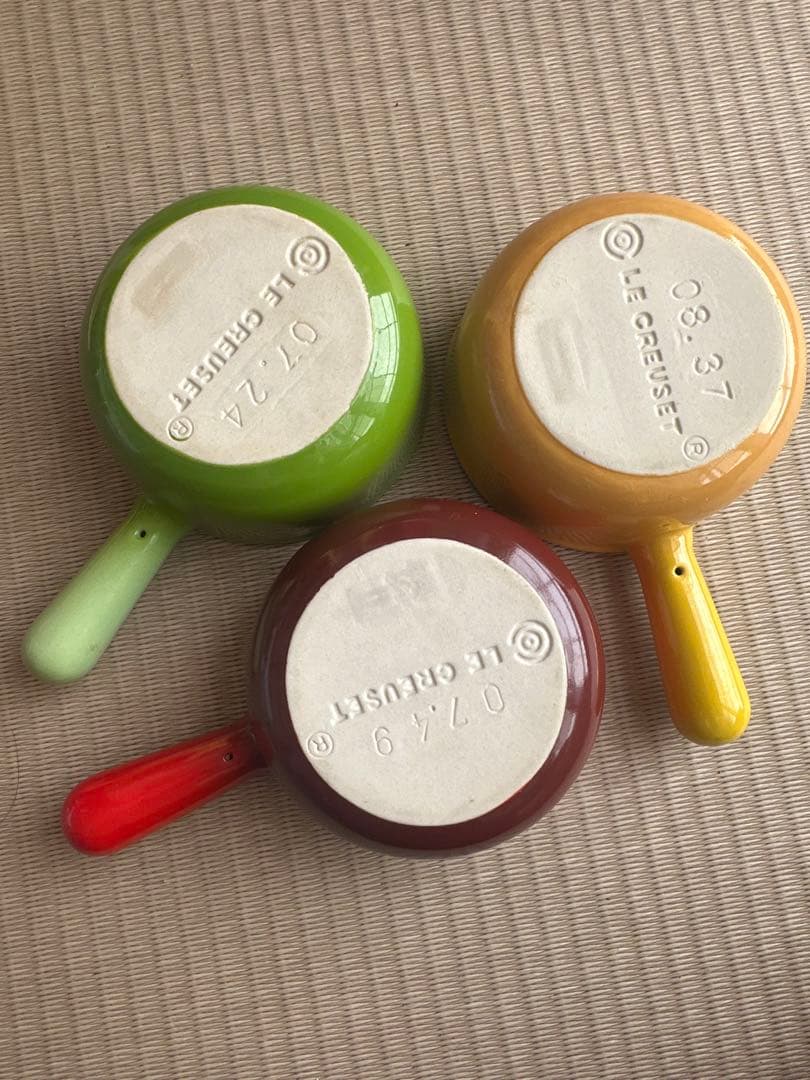 ル・クルーゼ ミニ食器セット 6点 ボウル3点＋ミニスキレット3点 カラフル