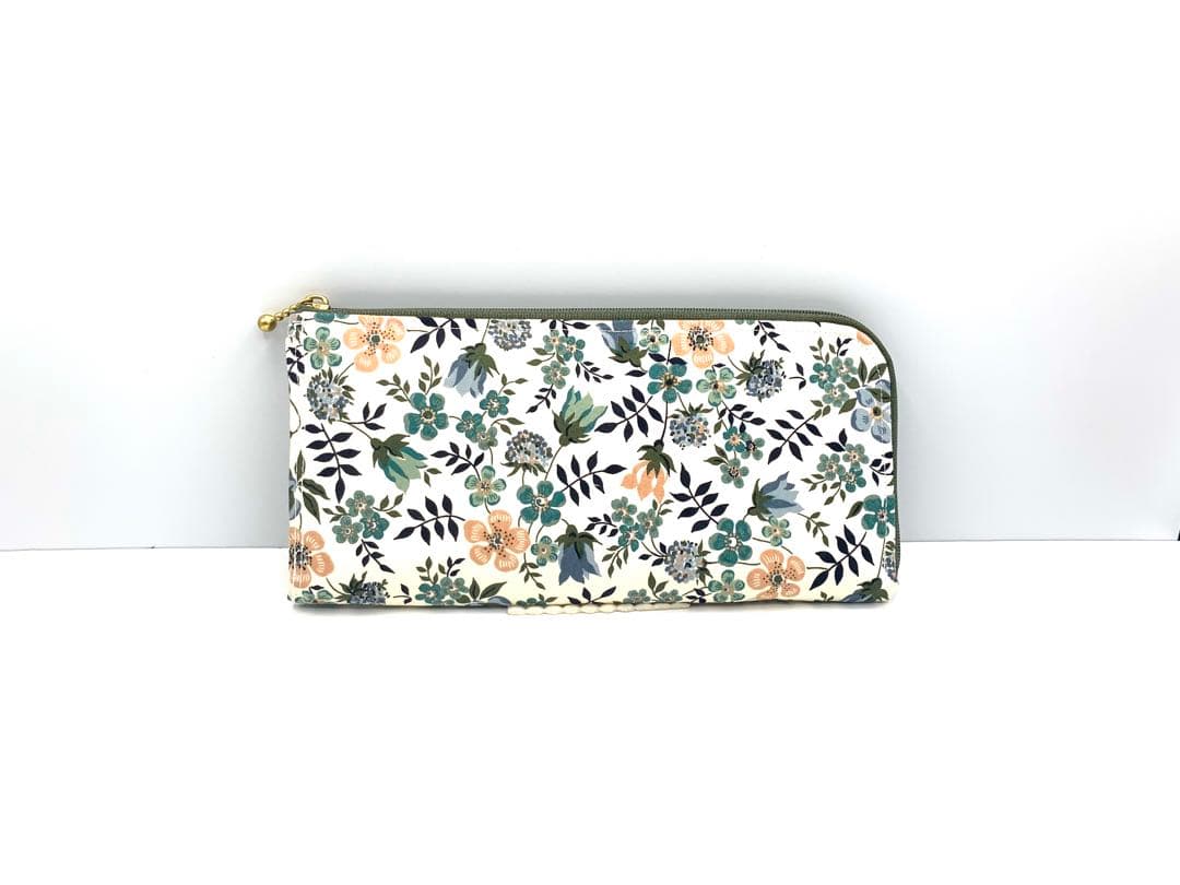 L型ファスナー　ロングウォレット　ハンドメイド