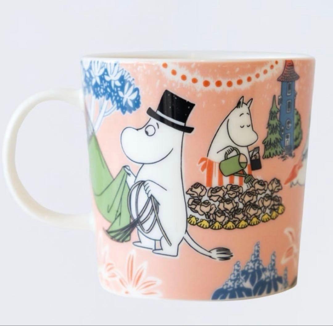 ムーミン マグカップ 陶器 ピンク