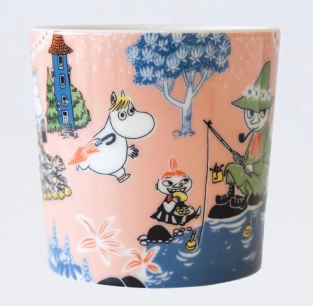 ムーミン マグカップ 陶器 ピンク