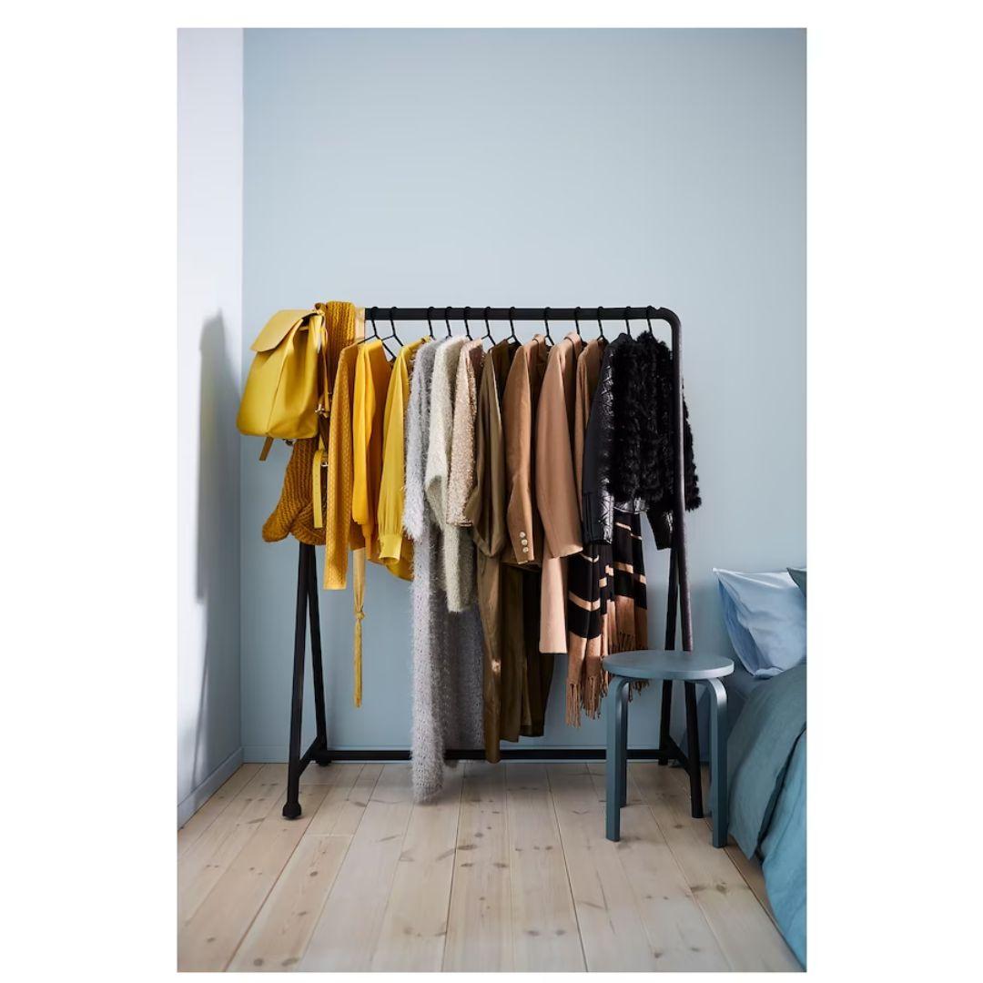 【期間限定】什器　タイリッシュハンガーラック　ブラック