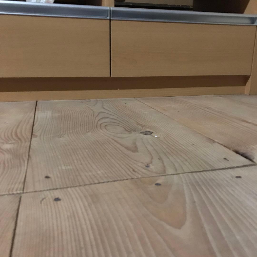 テレビ台 ナチュラルウッドカラー 引き出し 下開き扉付き ソフトダウンステー