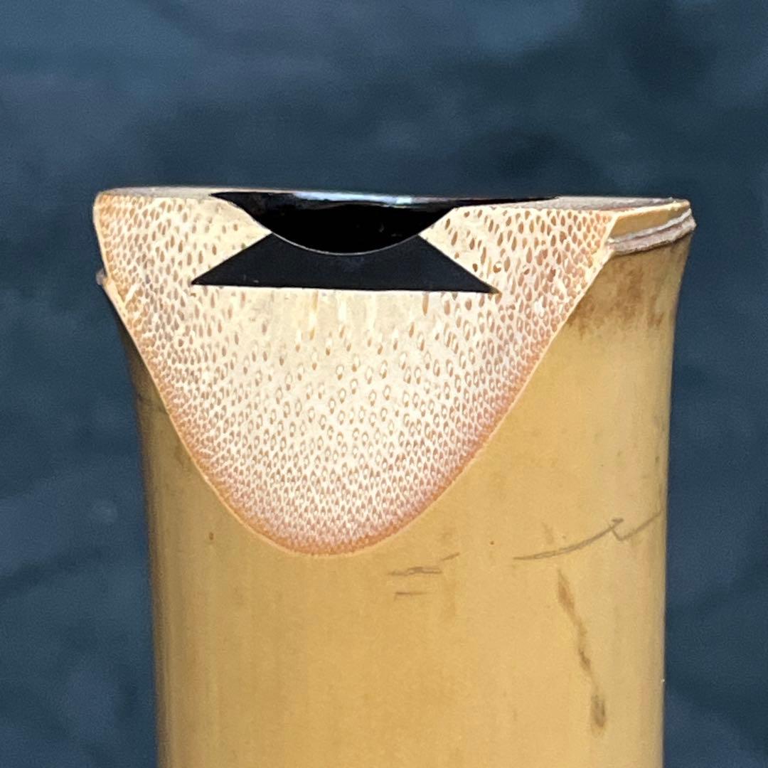 尺八 琴古流 在銘 二尺管 籐巻 銀巻 【音出し確認済み】